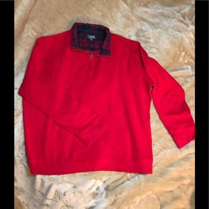 lands end  red sweater XXL